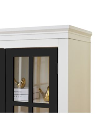 Rustic Glass Door Display Cabinet