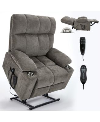 Brown Power Lift Recliner Massage Chair