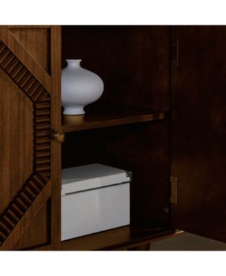 Streamdale Retro Wooden Sideboard Buffet Cabinet - Walnut