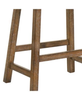  Rustic Backless Counter Stool Set of 2 - 25" Farmhouse Barstools
