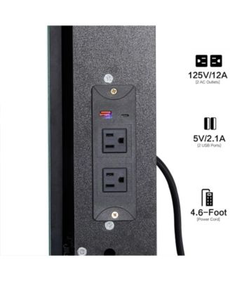 Vanity Table with Charging Station & LED Mirror