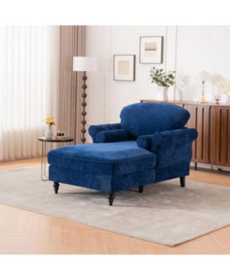 Oversized Chenille Chaise Lounge Sofa Bed - 5 Colors