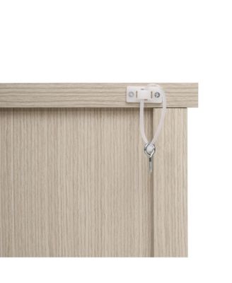 Carved 2-Door Storage Cabinet with Adjustable Shelf