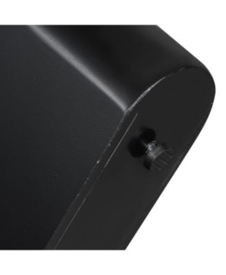 Streamdale Modern Black Entryway Table with Drawers & Geometric Legs