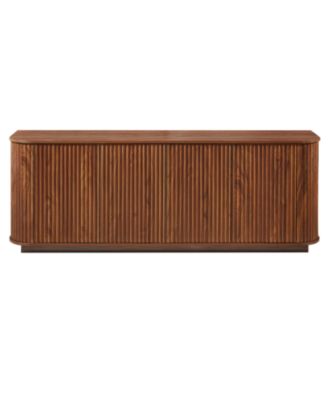 Walnut Wave Pattern Sideboard/TV Stand - 64"