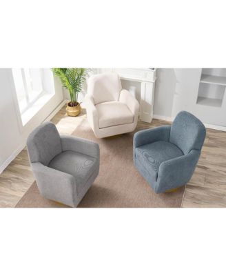 360 Ergonomic Fabric Armchair for Living Room or Bedroom