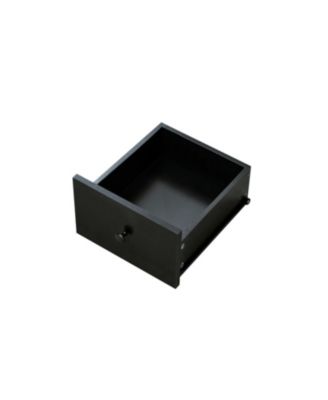 Black 10-Drawer Dresser - Wide Chest, Sturdy & Safe