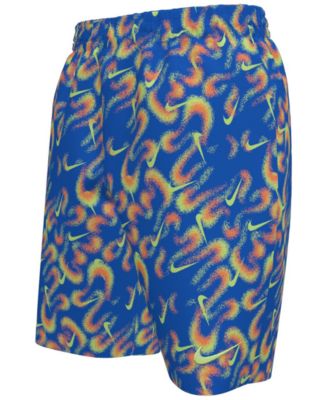 Boys' 8-18 Airbrushfetti 7 Volley Stretch Waistband Shorts
