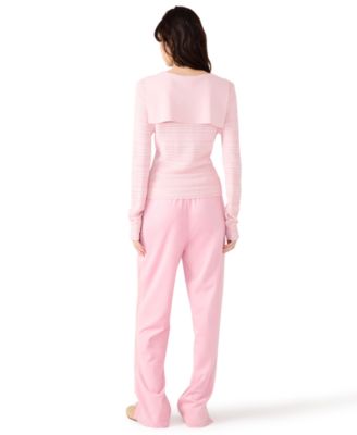 Women's V-Neck Stripe Sweater