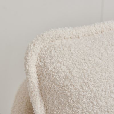 Luxurious Lamb Fabric Sofa with Cozy Toss Pillows for Ultimate Comfort