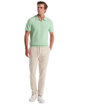 Men's Links Stitch Slim-Fit Polo Sweater