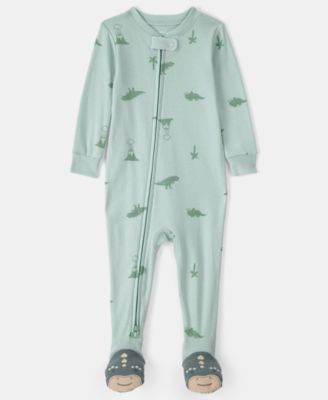 Baby Boys' Dinosaur Snug Fit One-Piece Pajama