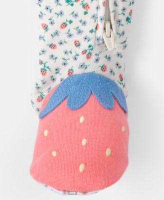 Baby Girls' Strawberry Snug-Fit One-Piece Pajama
