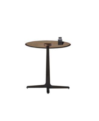 Modern Round Glass Top End Table