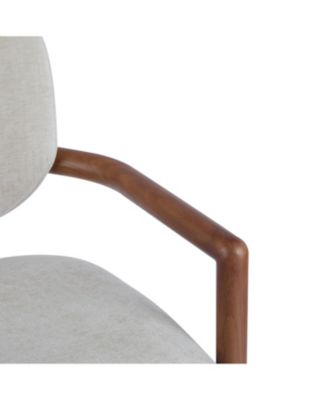  Upholstered Arm Chairs Set of 2, Fabric, 300 LBS Capacity