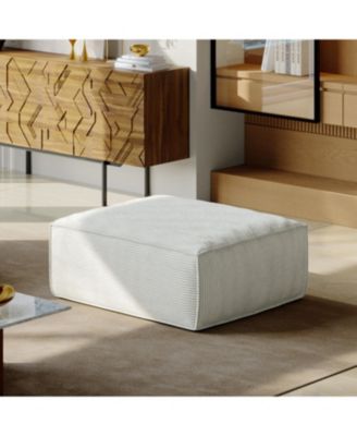 Sectional Sofa Ottoman Cream