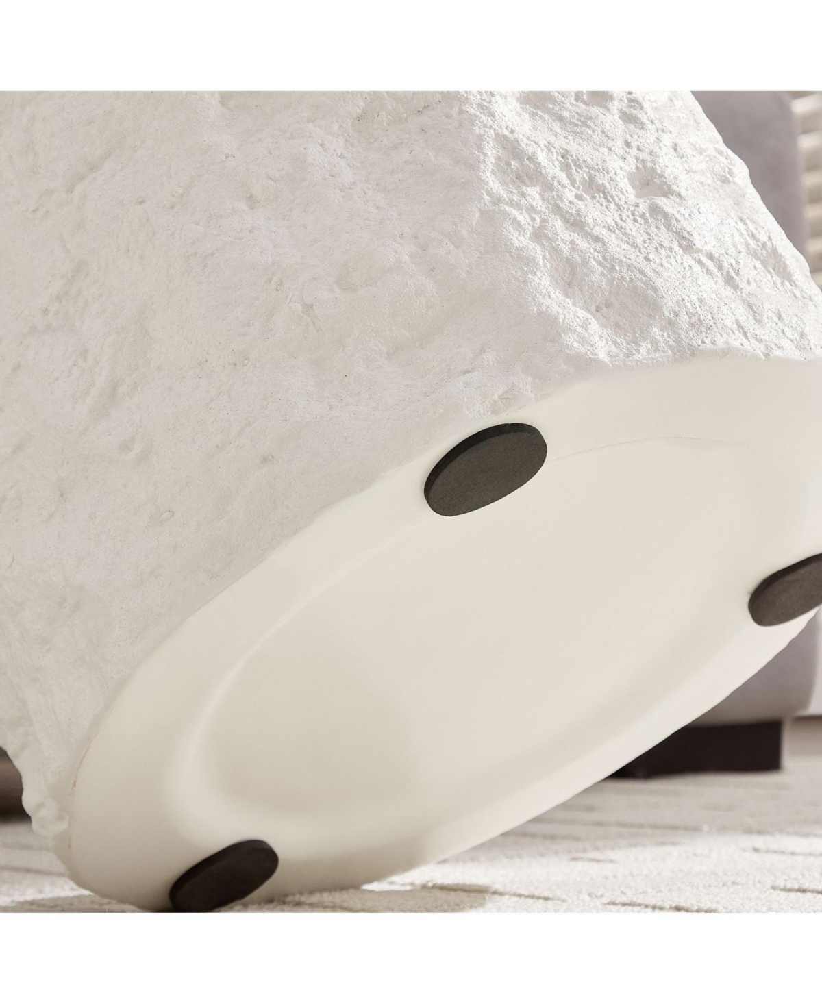 Streamdale Furniture 35" Fiberglass Round Coffee Table - Vintage Style, Modern Design