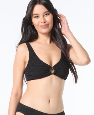 Women's Textured O-Ring Bikini Top