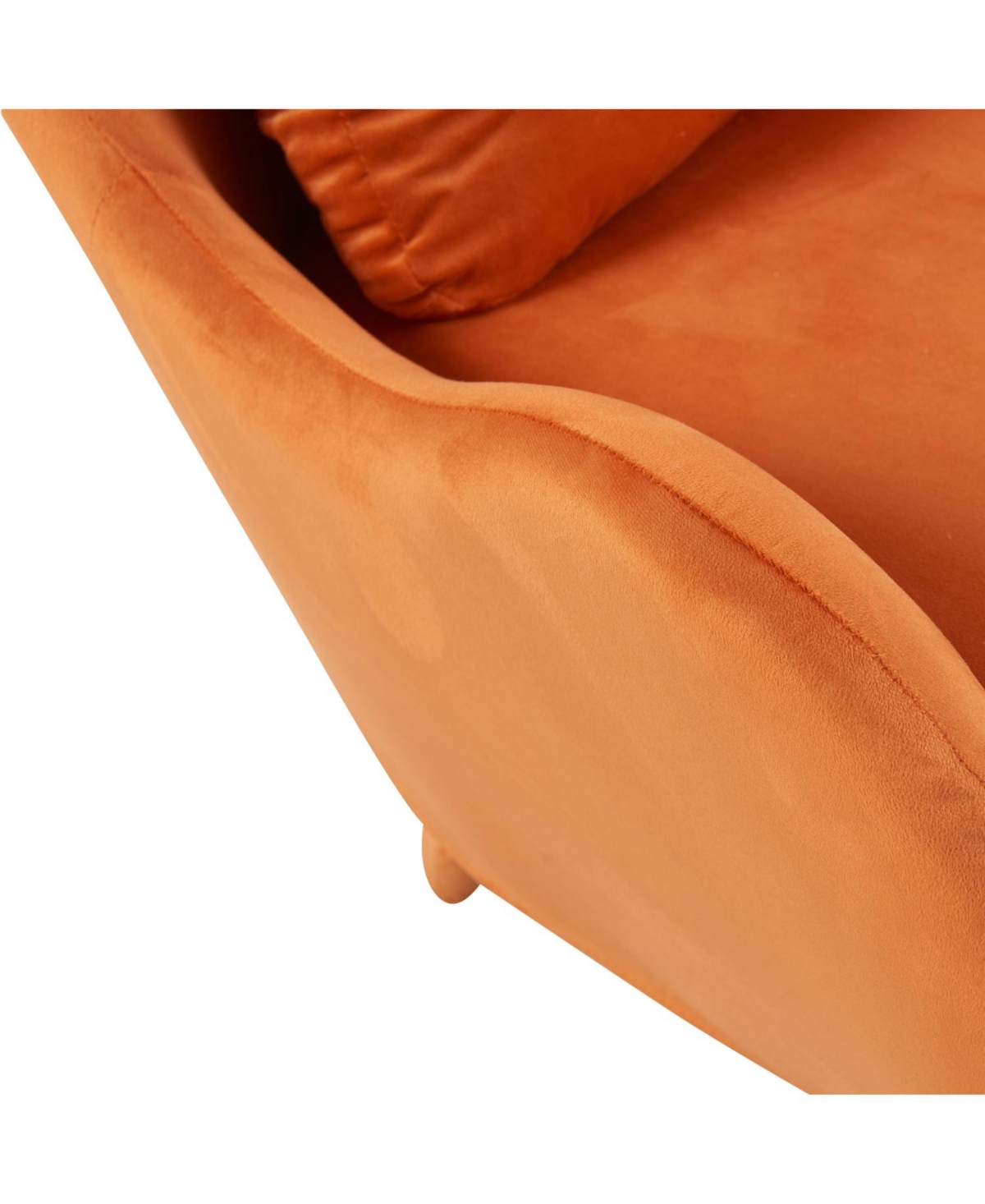 Streamdale Furniture Velvet Lounge Chair, 2-in-1 Pet Friendly Accent Chair