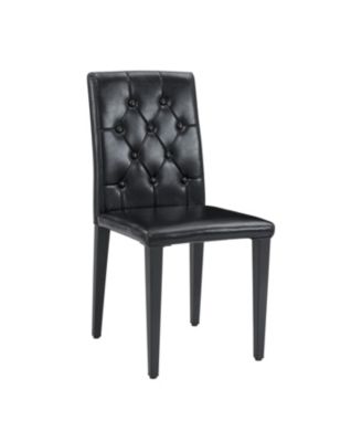 Black PU Dining Chairs (4-Pack)