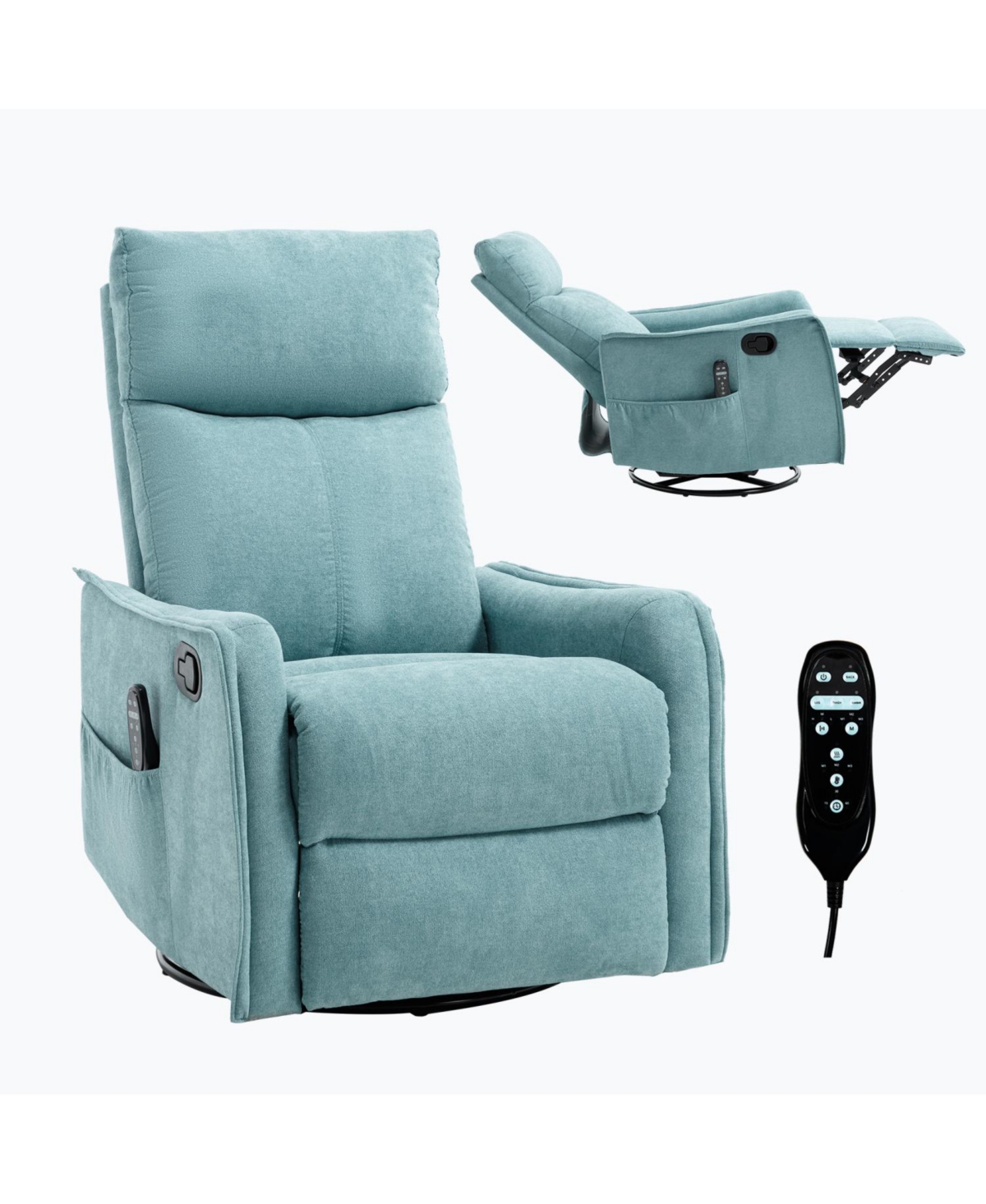 Streamdale Furniture Heat Massage Rocker Recliner Chair