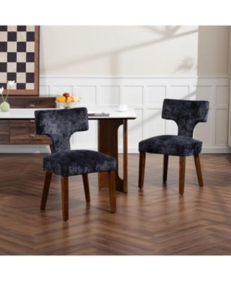 Mid Century Modern Dining Chairs (Set of 2) Gray