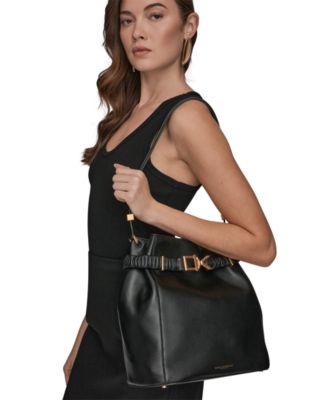 Gingham Medium Bucket Bag