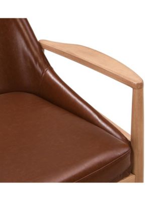 Streamdale PU Leather Accent Chairs (Set of 2)