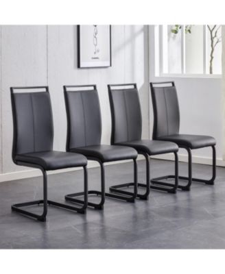 Modern Faux Leather Dining Chair Set of 4