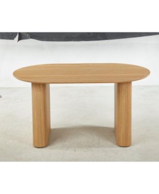 MDF Pedestal Dining Table - Modern Style, Easy Assembly