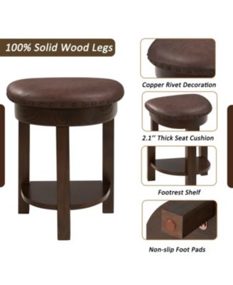 Streamdale 4-Piece Bar Table Set with 3 PU Stools