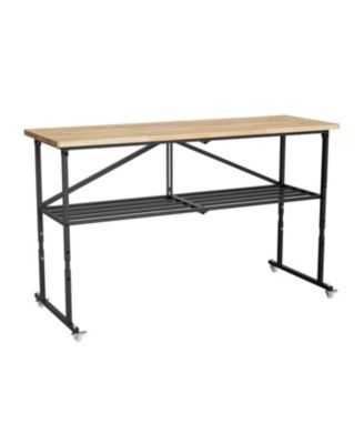 Streamdale Folding Butcher-Block Workbench - Portable Utility Table