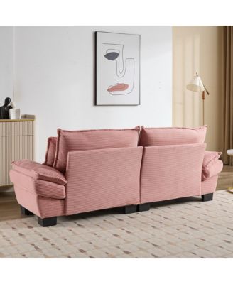 Streamdale Corduroy Sofa Sleeper with Comfy Cushions