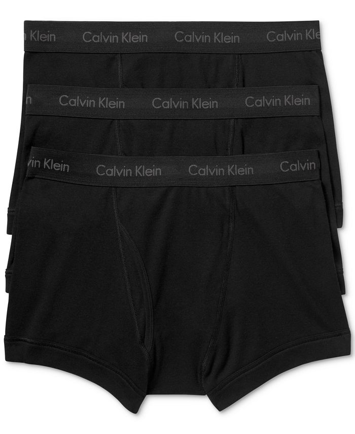 Calvin Klein Men's Cotton Classics 3-Pack Trunks NB1119 - Macy's