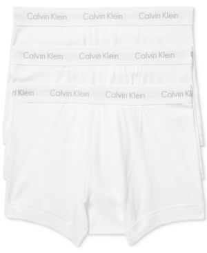 image of Calvin Klein Men-s Cotton Classics 3-Pack Trunks NB1119
