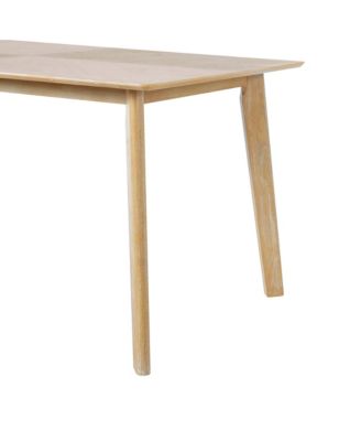 Retro Dining Table, Seats 6, Rubberwood Legs