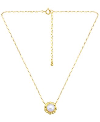 Cultured Freshwater Pearl (7mm) Pendant Necklace, Macy's Exclusive