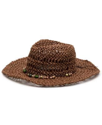Beaded Trim Classic Western Hat