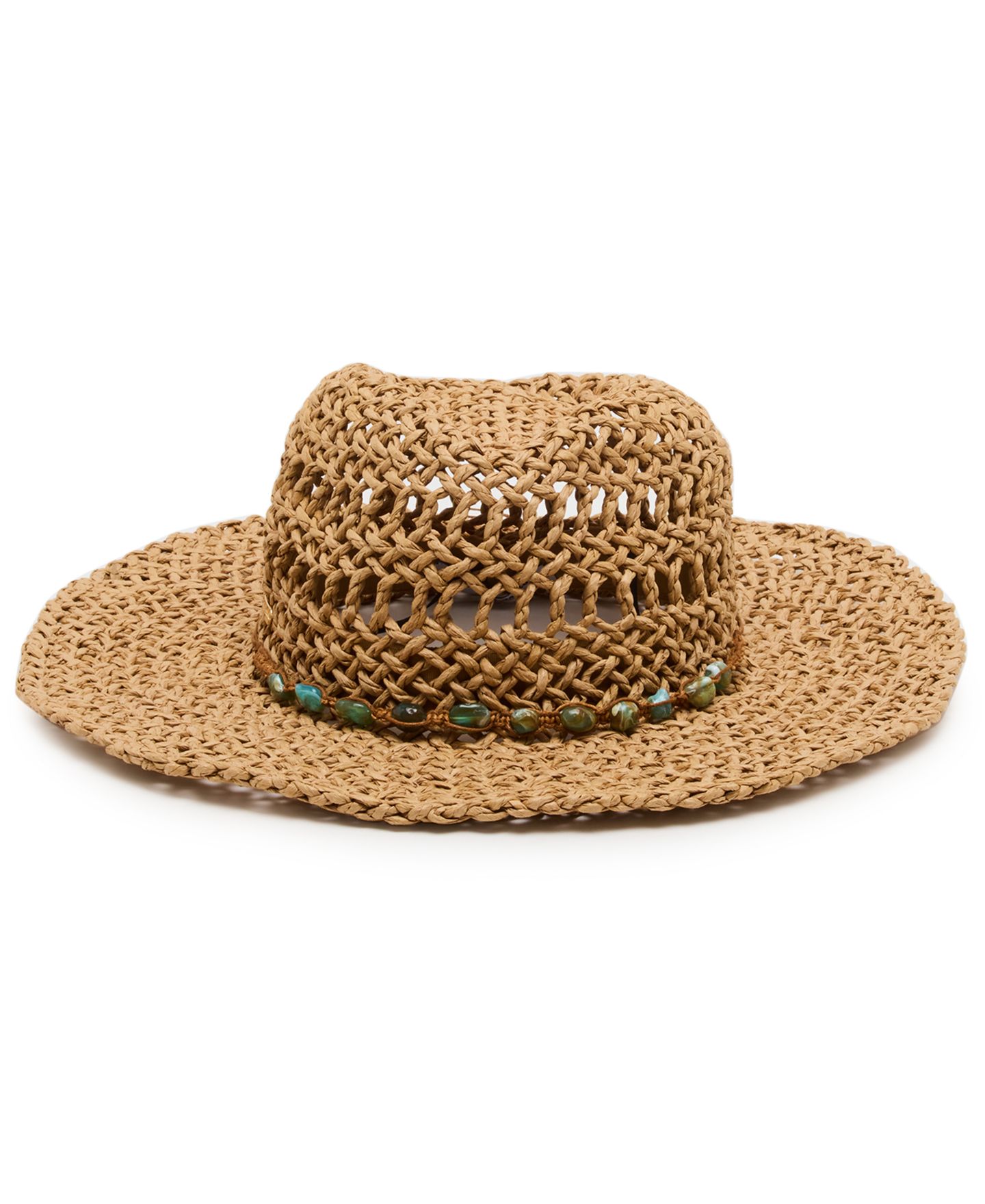Женский головной убор Steve Madden Beaded Trim Western Hat, цвет: Рыжевато-коричневый — фото 4