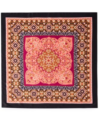 Vintage-Inspired Paisley Square Scarf