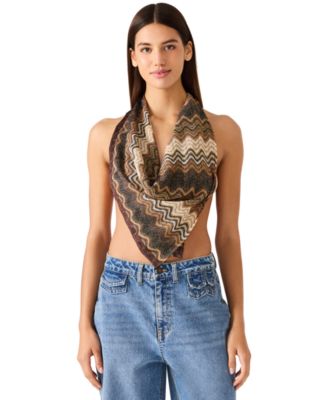 Wavy Shimmer Square Scarf