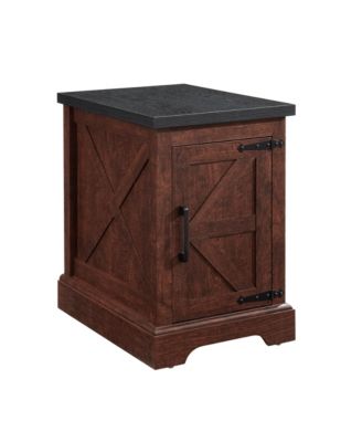 Farmhouse End Table with Barn Door