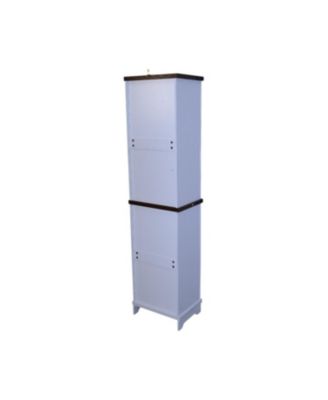 Farmhouse Bathroom Storage Cabinet with Drawer & Shelves