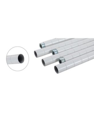 6-Tier Corner Wire Shelf - White