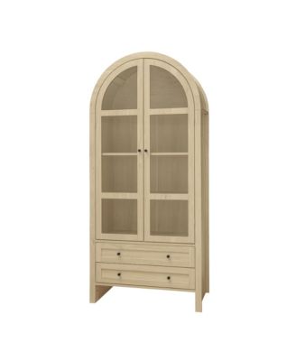1 Pc. Wood Arched Design with Adjustable Shelves Kitchen Pantry Cabinet