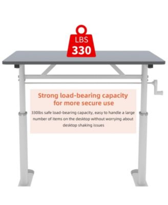 Adjustable Height Study Desk - Kids & Adults, Compact Design