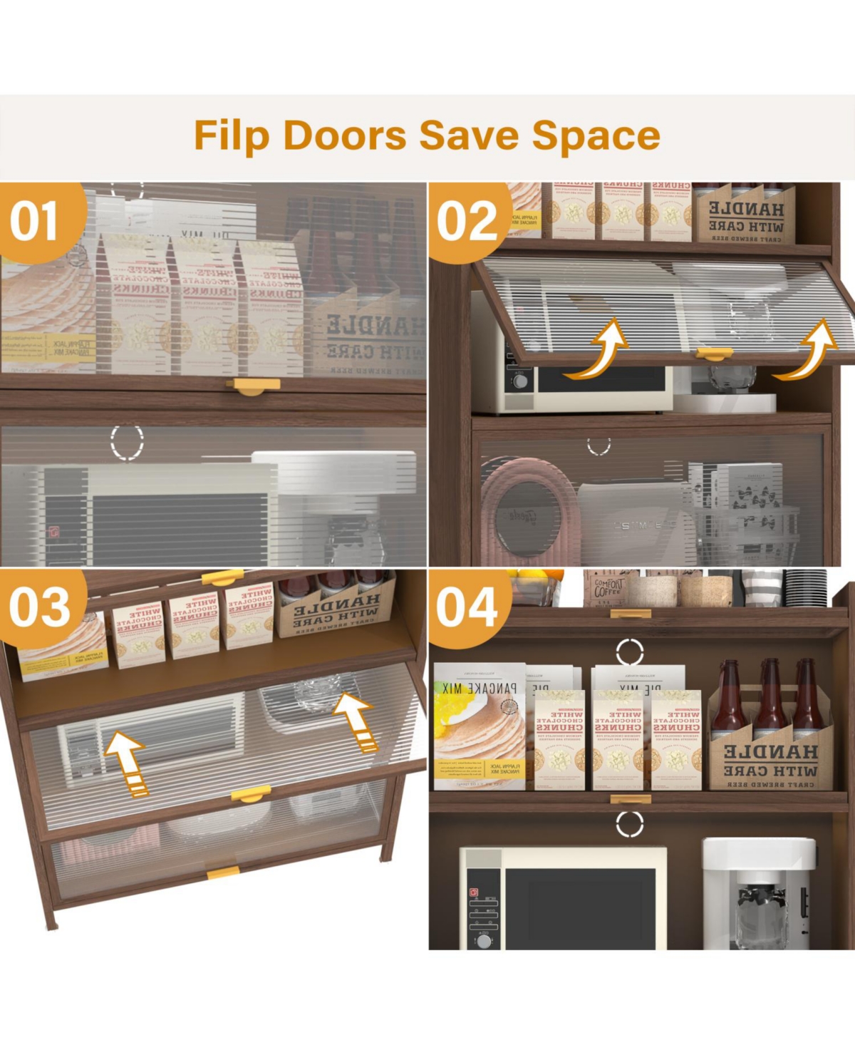 Streamdale Furniture 44" Metal 3-Door Cabinet