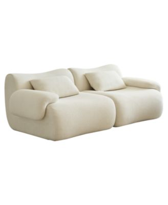 Streamdale Memory Foam 2-Seater Sofa in a Box - White