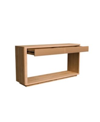 Streamdale 60" Modern 2-Drawer Fluted Console Table