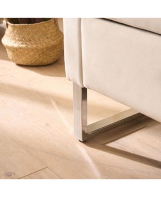 Velvet Storage Bench with Armrests - 67.91" Wide